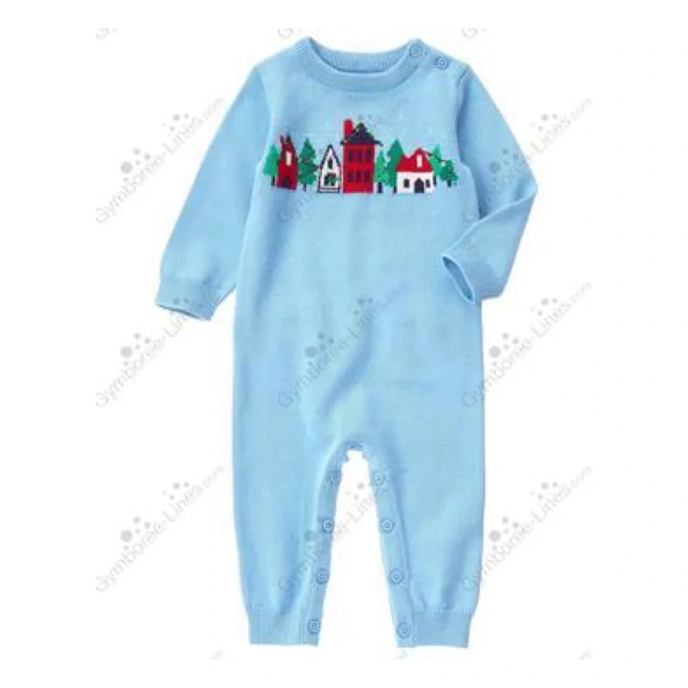 Gymboree Christmas Houses One-Piece